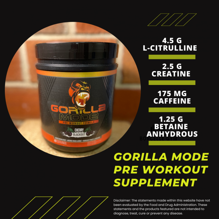 gorilla mode pre workout caffeine